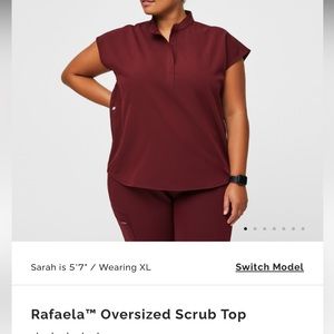 Like new burgundy Fig scrubs!